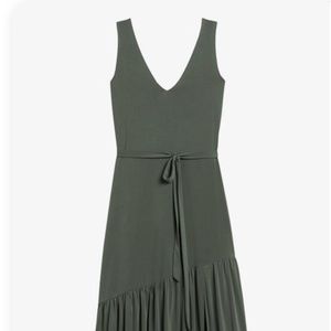 Sandwash Modal Midi Dress (Green) - New
